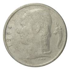 Монета 1 франк 1974 года Бельгия — Надпись на фламандском (BELGIE) (аверс)