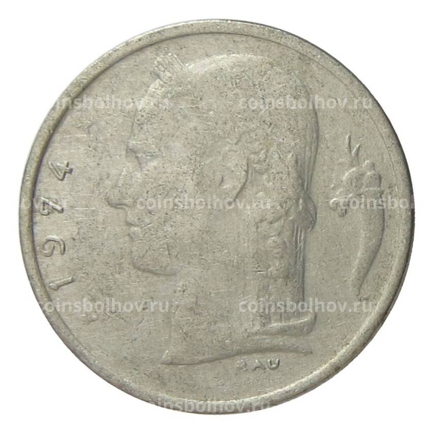 Монета 1 франк 1974 года Бельгия — Надпись на фламандском (BELGIE)