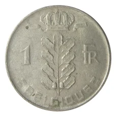 Монета 1 франк 1975 года Бельгия — Надпись на французском (BELGIQUE) (реверс)