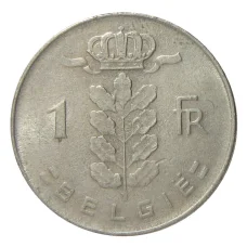 Монета 1 франк 1975 года Бельгия — Надпись на фламандском (BELGIE) (реверс)