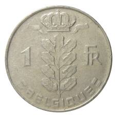 Монета 1 франк 1978 года Бельгия — Надпись на французском (BELGIQUE) (реверс)