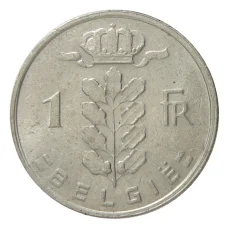 Монета 1 франк 1978 года Бельгия — Надпись на фламандском (BELGIE) (реверс)