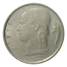 Монета 1 франк 1979 года Бельгия — Надпись на фламандском (BELGIE) (аверс)