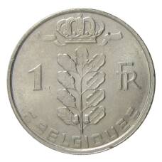 Монета 1 франк 1980 года Бельгия — Надпись на французском (BELGIQUE) (реверс)