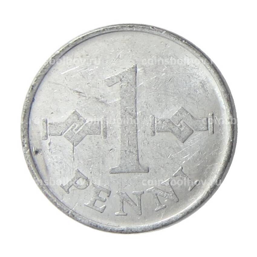 Монета 1 пенни 1971 года Финляндия (вид 2)