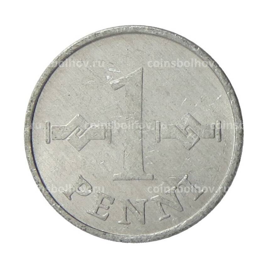 Монета 1 пенни 1974 года Финляндия (вид 2)