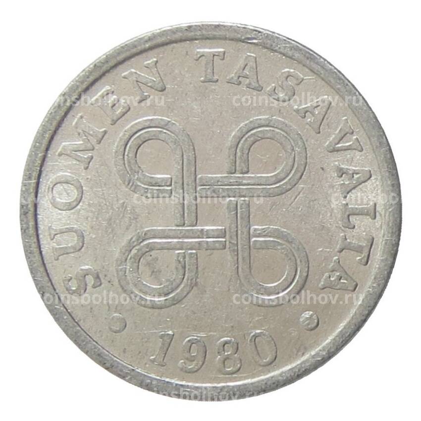 Монета 5 пенни 1980 года Финляндия