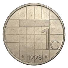 Монета 1 гульден 1998 года Нидерланды (аверс)