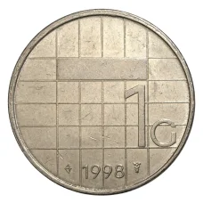 Монета 1 гульден 1998 года Нидерланды (аверс)