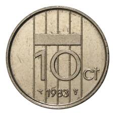 Монета 10 центов 1983 года Нидерланды (аверс)