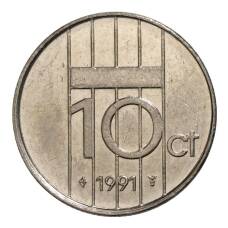 Монета 10 центов 1991 года Нидерланды (аверс)