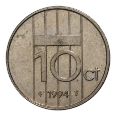 Монета 10 центов 1994 года Нидерланды (аверс)