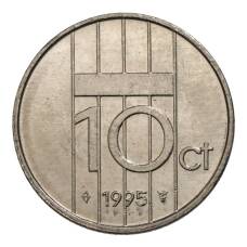 Монета 10 центов 1995 года Нидерланды (аверс)