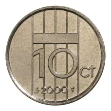 Монета 10 центов 2000 года Нидерланды (аверс)