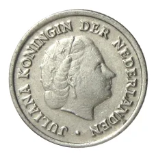 Монета 10 центов 1950 года Нидерланды (реверс)