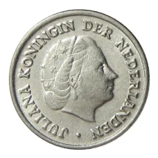 Монета 10 центов 1954 года Нидерланды (реверс)