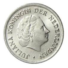 Монета 10 центов 1957 года Нидерланды (реверс)