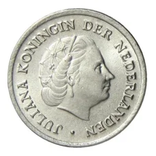 Монета 10 центов 1969 года Нидерланды (рыба) (реверс)