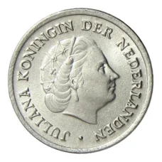 Монета 10 центов 1969 года Нидерланды (петух) (реверс)