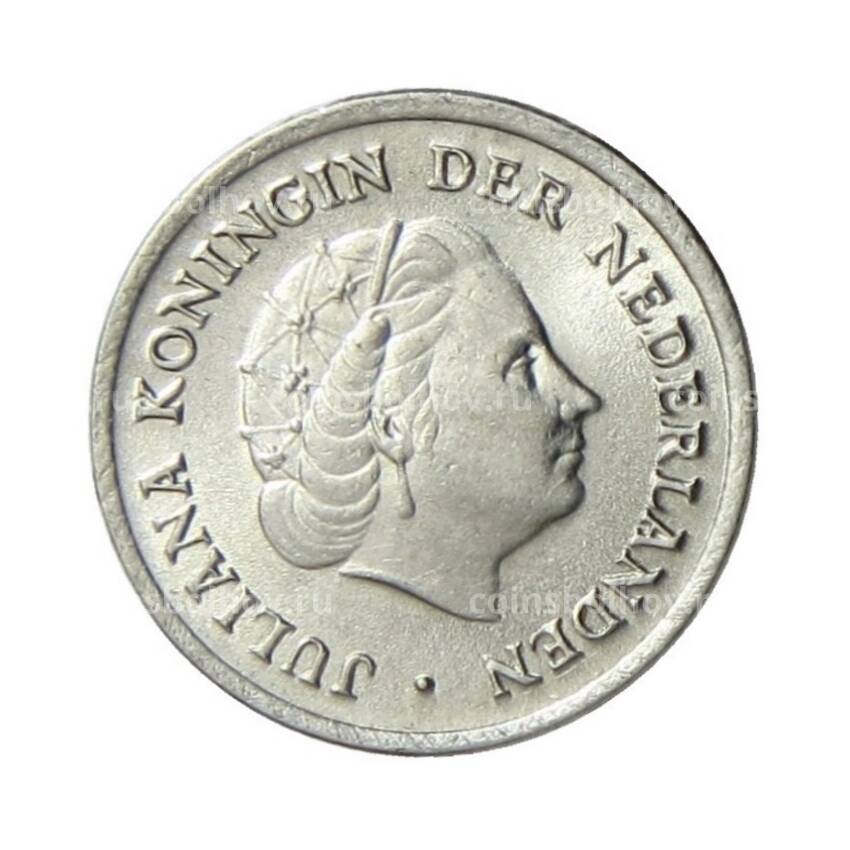 Монета 10 центов 1969 года Нидерланды (петух) (вид 2)