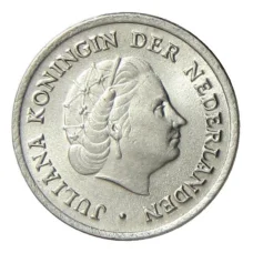 Монета 10 центов 1975 года Нидерланды (реверс)