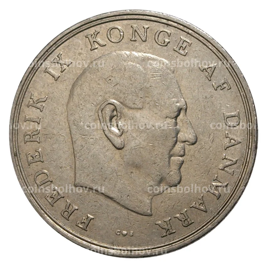 Монета 1 крона 1962 года Дания (вид 2)