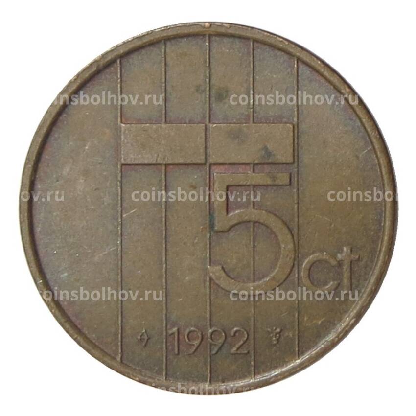 Монета 5 центов 1992 года Нидерланды