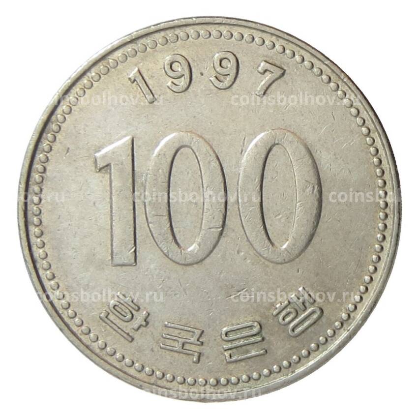 Монета 100 вон 1997 года Южная Корея