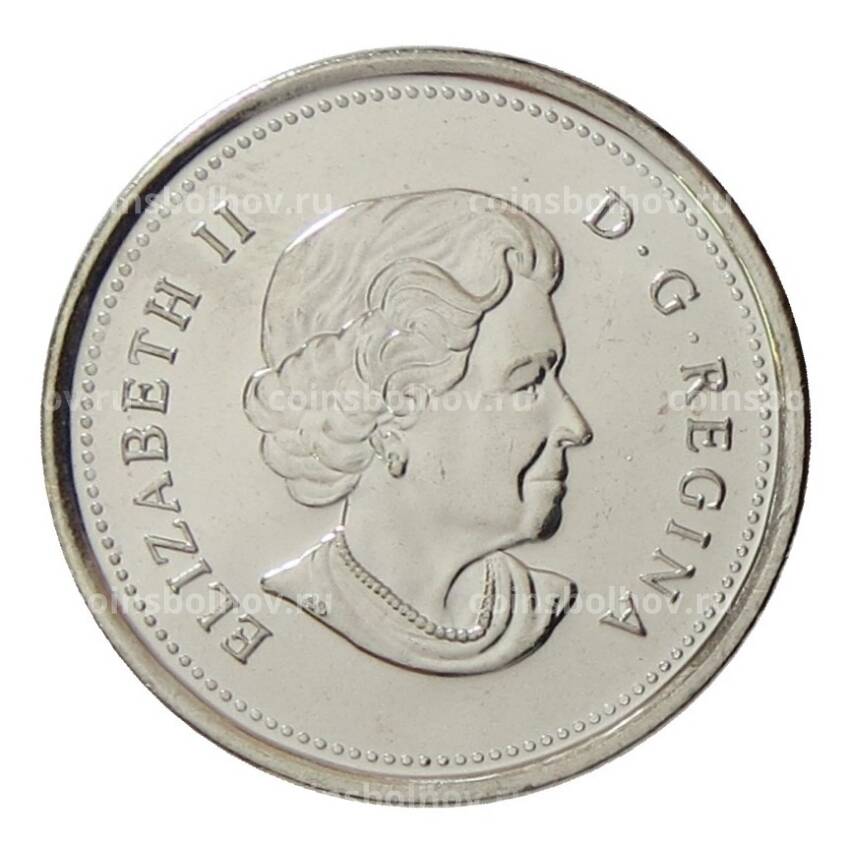 Монета 25 центов 2010 года Канада — 65 лет победы во II Мировой войне (вид 2)