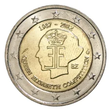 Монета 2 евро 2012 года Бельгия — 75 лет музыкальному конкурсу имени королевы Елизаветы (аверс)