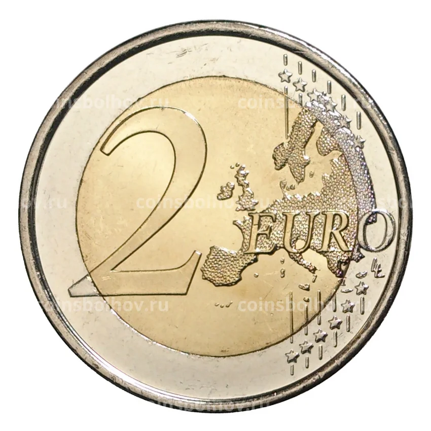 Монета 2 евро 2012 года Испания — Кафедральный собор в городе Бургос (вид 2)
