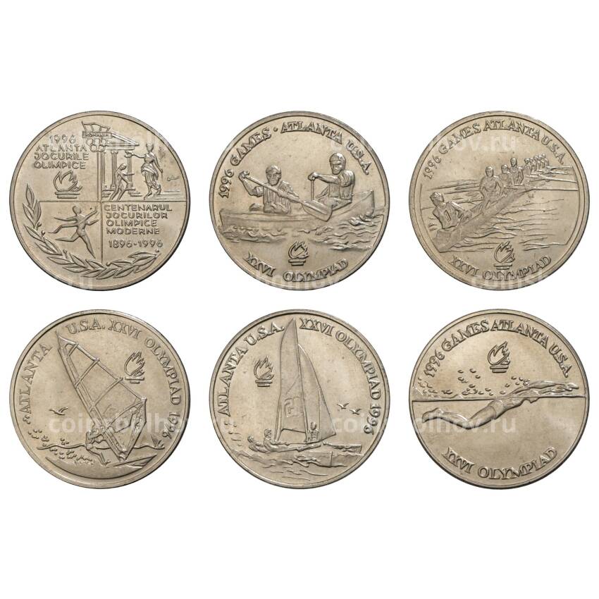 Набор монет 10 лей 1996 года Румыния — XXVI летние Олимпийские Игры в Атланте