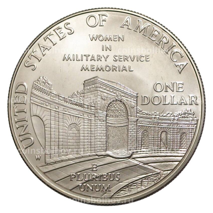 Монета 1 доллар 1994 года W США — Мемориал женщинам на военной службе (вид 2)