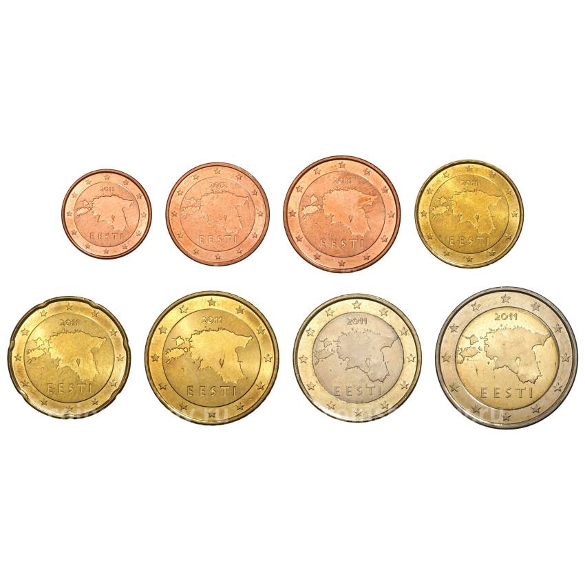 Набор монет Евро 2011 года Эстония