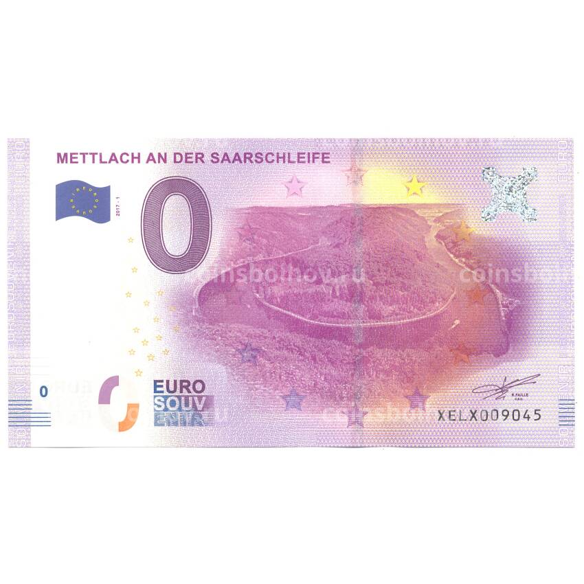 Банкнота 0 евро Германия — Сааршляйфе в Метлахе