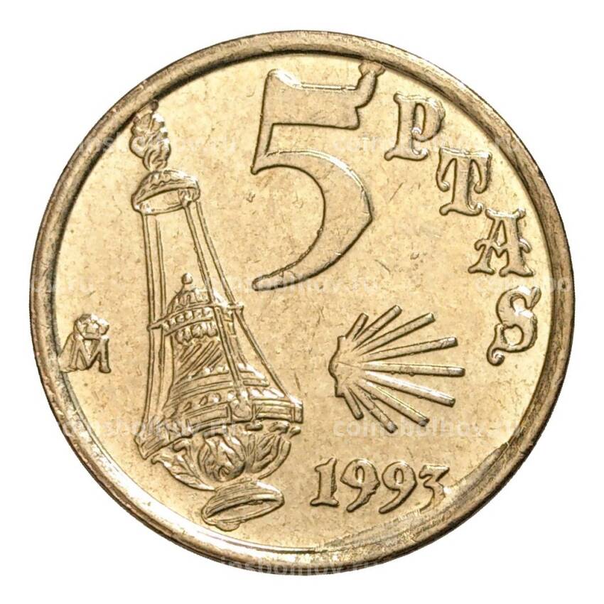 Монета 5 песет 1993 года Испания «Год Святого Иакова» (вид 2)