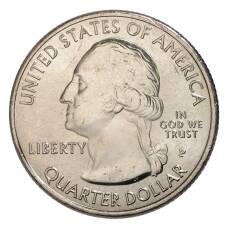 Монета 25 центов 2017 года Р Национальные парки — №40 Национальный исторический парк имени Джорджа Р. Кларка (реверс)