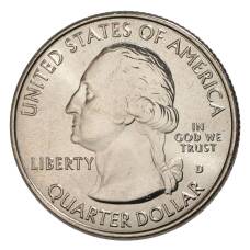 Монета 25 центов 2017 года D Национальные парки — №40 Национальный исторический парк имени Джорджа Р. Кларка (реверс)