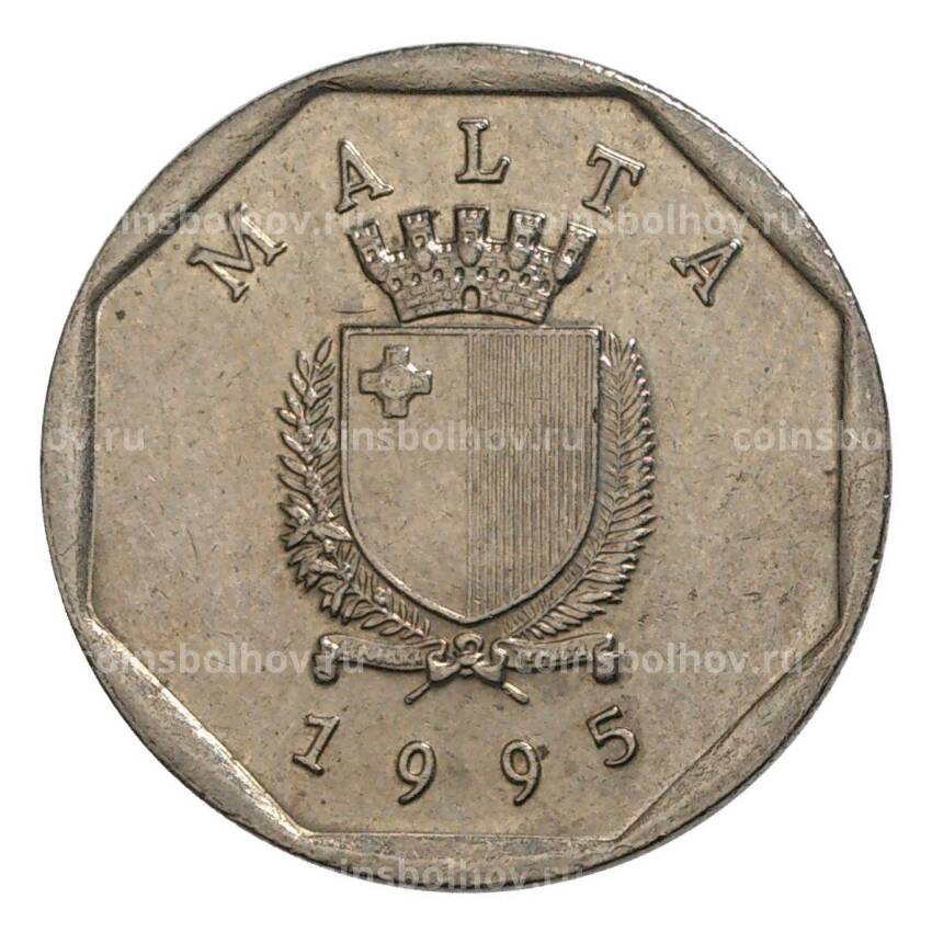 Монета 5 центов 1995 года Мальта