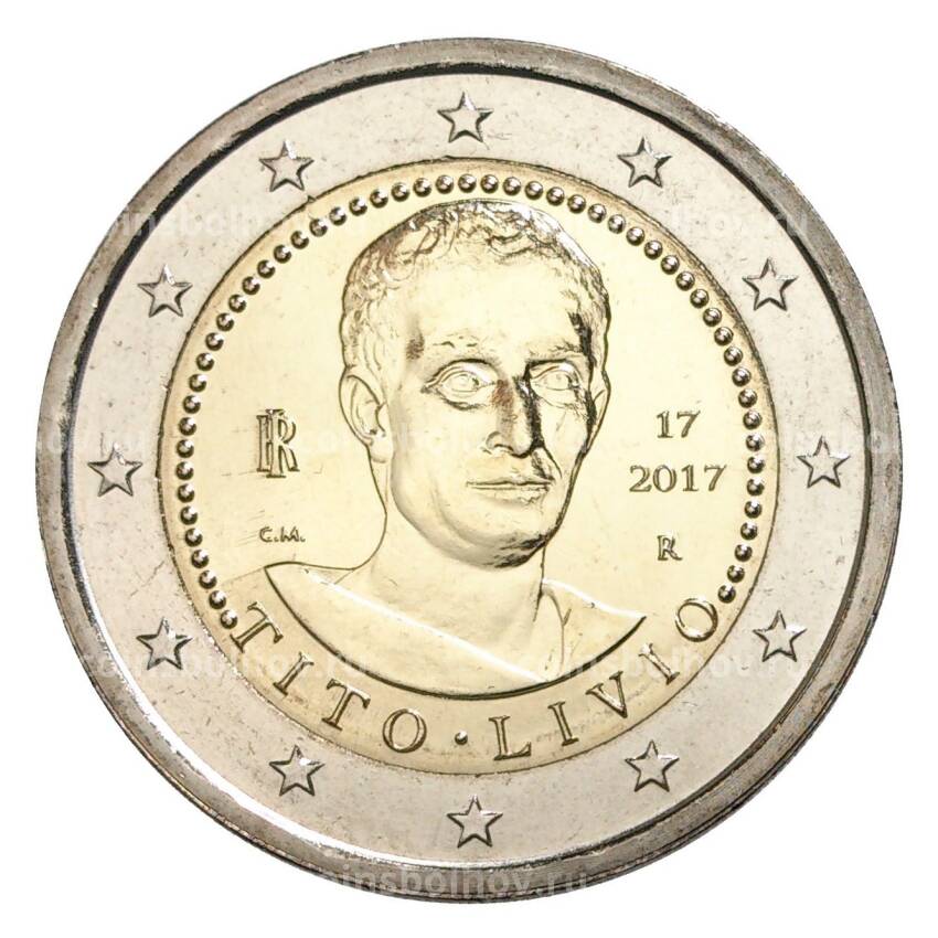 Монета 2 евро 2017 года Италия «2000 лет со дня смерти Тита Ливия»