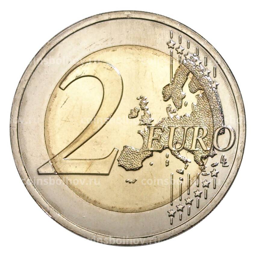 Монета 2 евро 2017 года Португалия «150 лет со дня рождения Рауля Брандао» (вид 2)