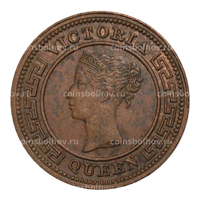 Монета 1/4 цента 1898 года Британский Цейлон (вид 2)