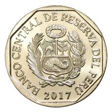 Монета 1 соль 2017 года «Фауна Перу — Андский кондор» (реверс)