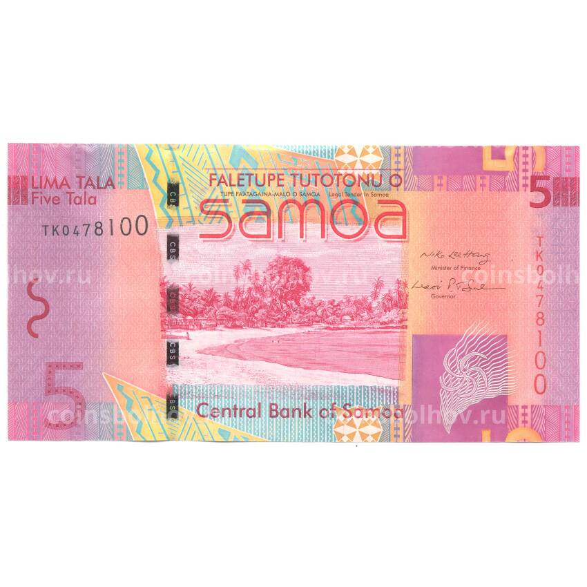 Банкнота 5 тала 2008 года Самоа