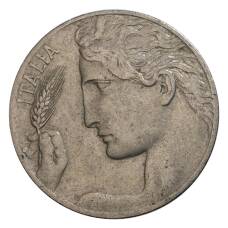 Монета 20 чентезимо 1912 года Италия (реверс)