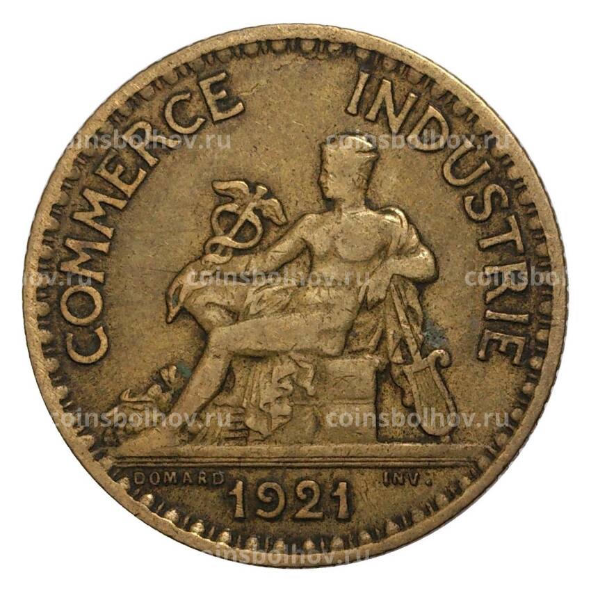 Монета 1 франк 1921 года Франция
