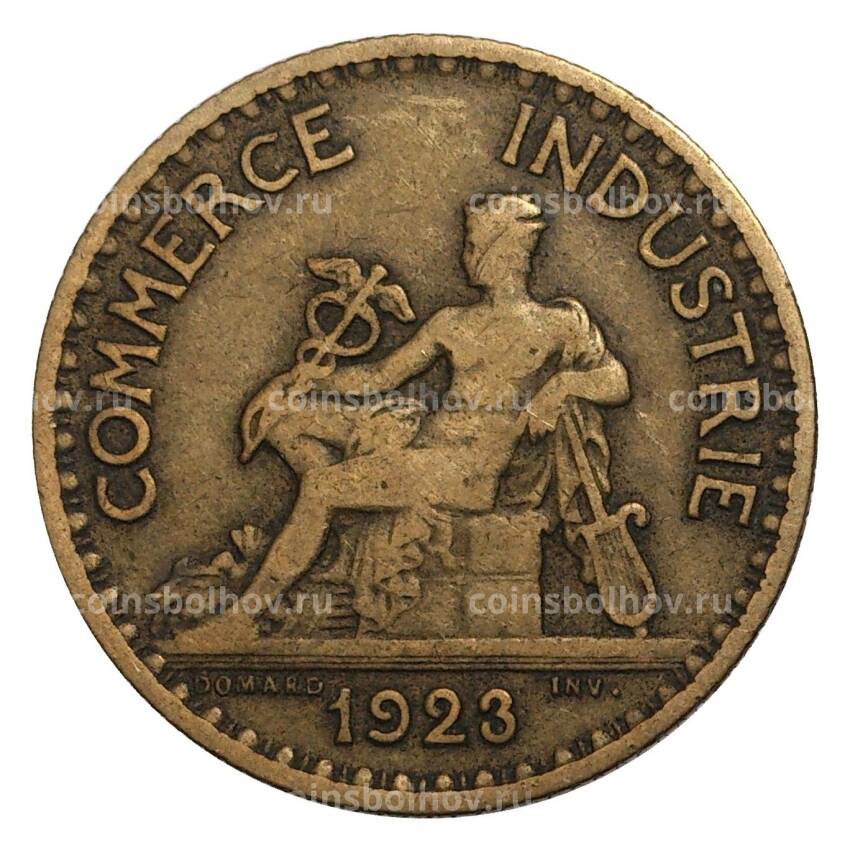 Монета 1 франк 1923 года Франция