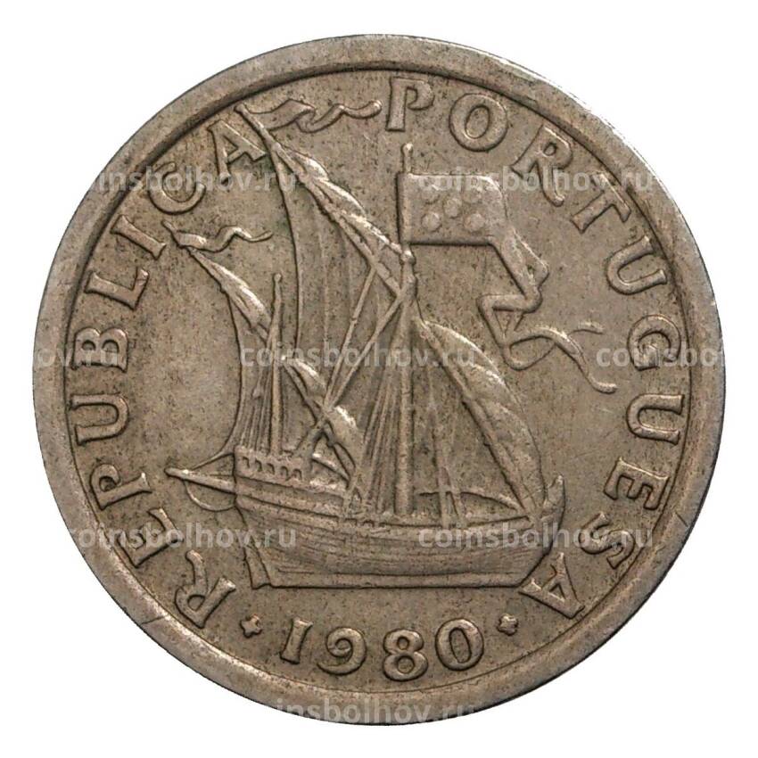 Монета 2.5 эскудо 1980 года Португалия