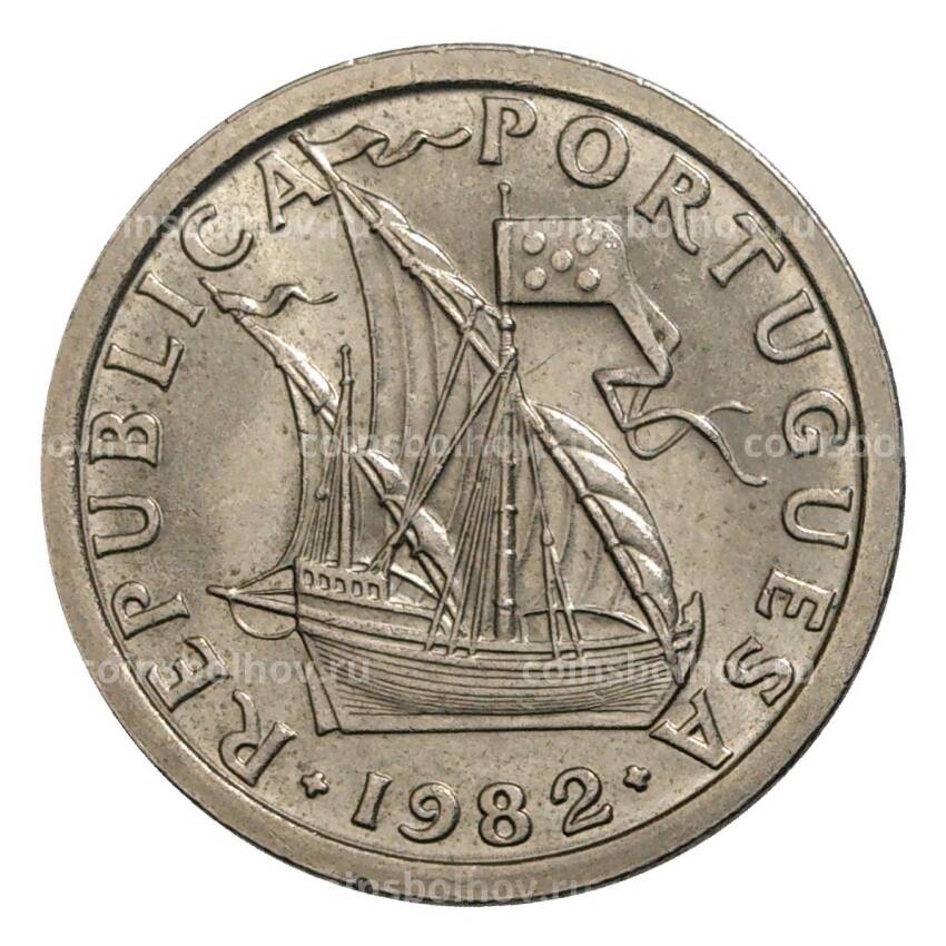 Монета 2.5 эскудо 1982 года Португалия