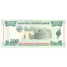 Банкнота 200 эмалангени 2008 года Свазиленд (реверс)